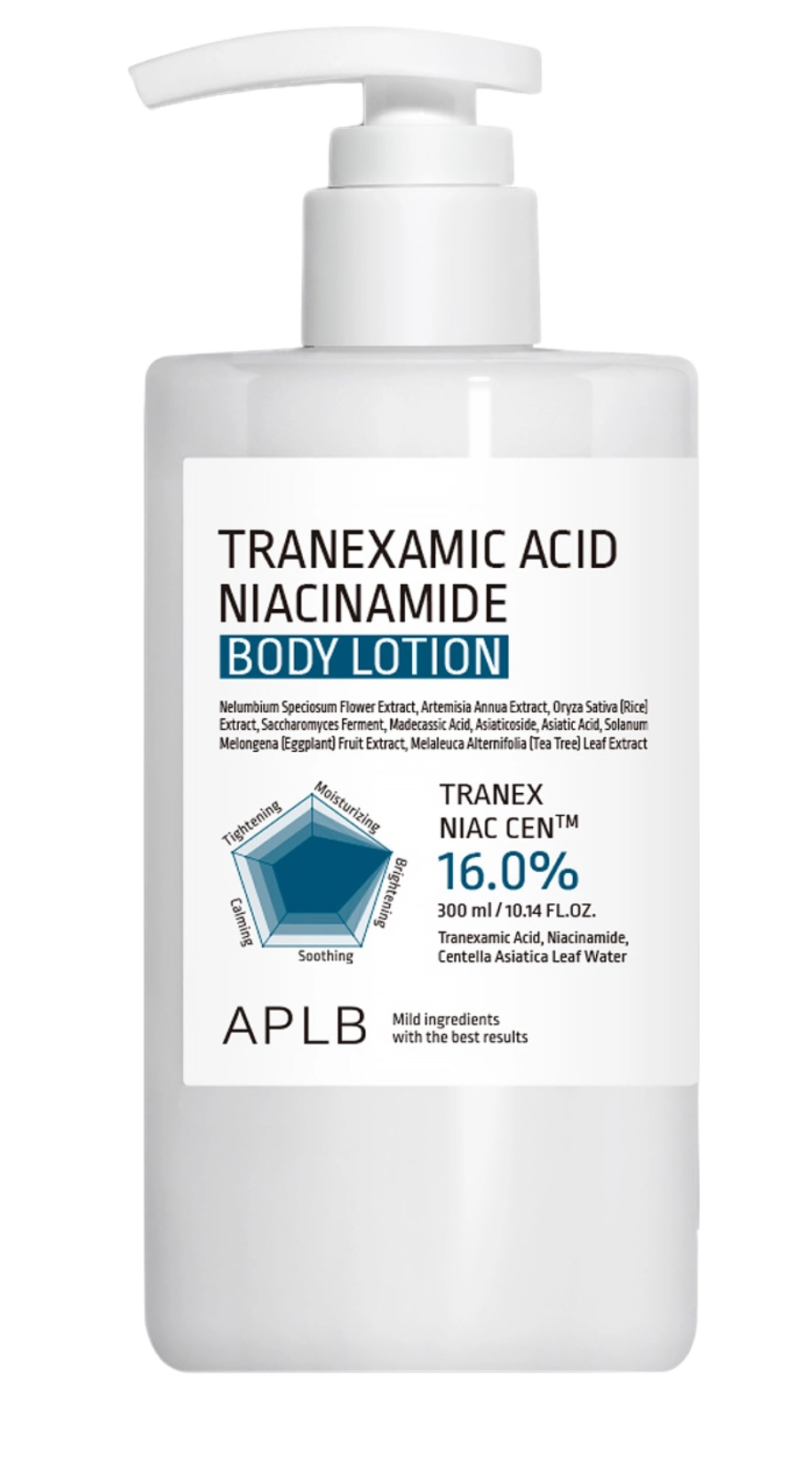 Лосьон для тела с транексамовой кислотой APLB Tranexamic Acid Niacinamide Body Lotion, 300 мл