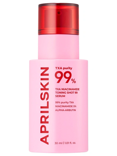 Осветляющая сыворотка со спикулами и транексамовой кислотой APRILSKIN TXA Niacinamide Toning Shot 99 Serum, 30 мл