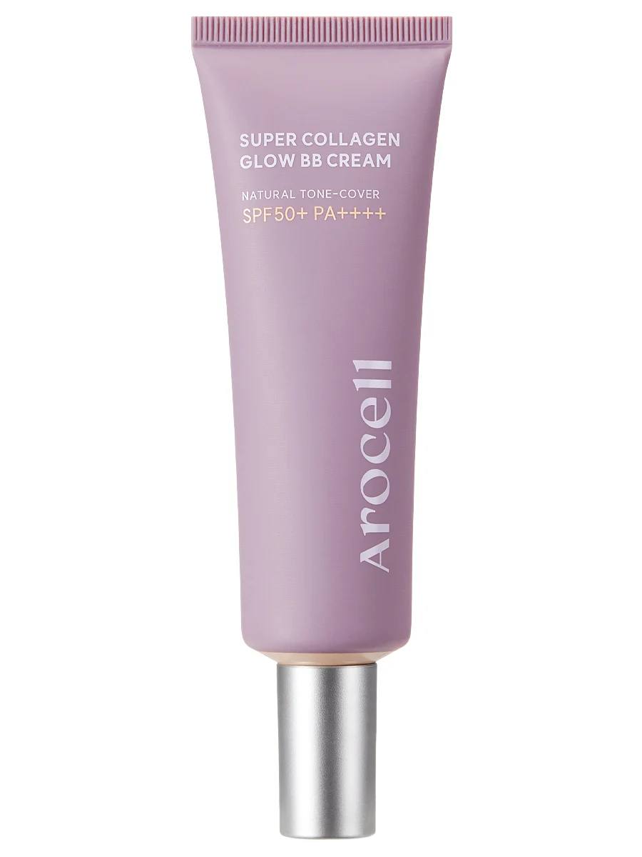 Коллагеновый BB-крем с сияющим финишем Arocell SPF50 Super Collagen Glow BB Cream, 40 мл