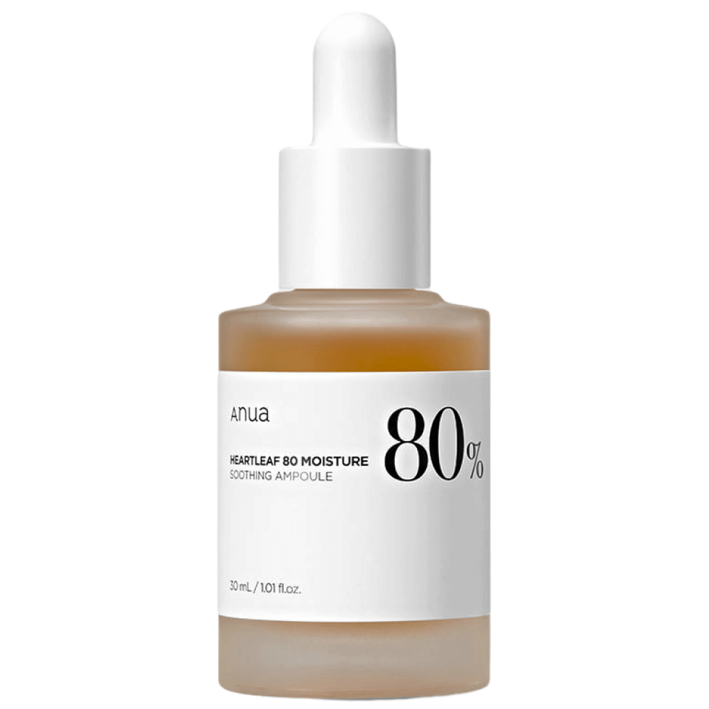 Успокаивающая ампула на основе хауттюйнии Anua Heartleaf 80% Moisture Soothing Ampoule, 30 мл