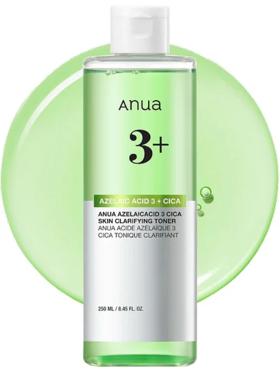 Тонер c азелаиновой кислотой ANUA Azelaic Acid 3% Cica Skin Clarifying Toner, 250 мл