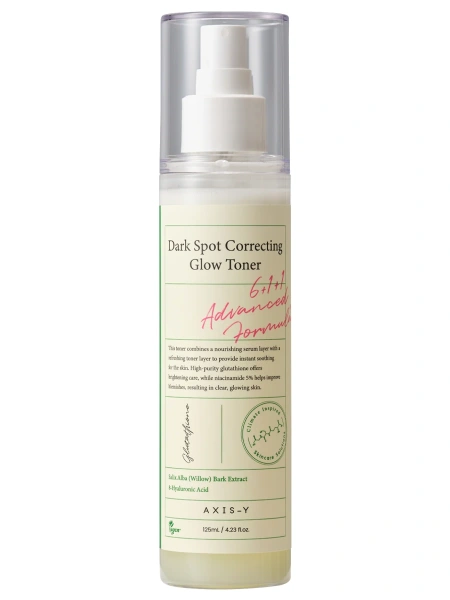 Осветляющий двухфазный тонер-мист от пигментации и постакне Axis-y Dark Spot Correcting Glow Toner, 125 мл