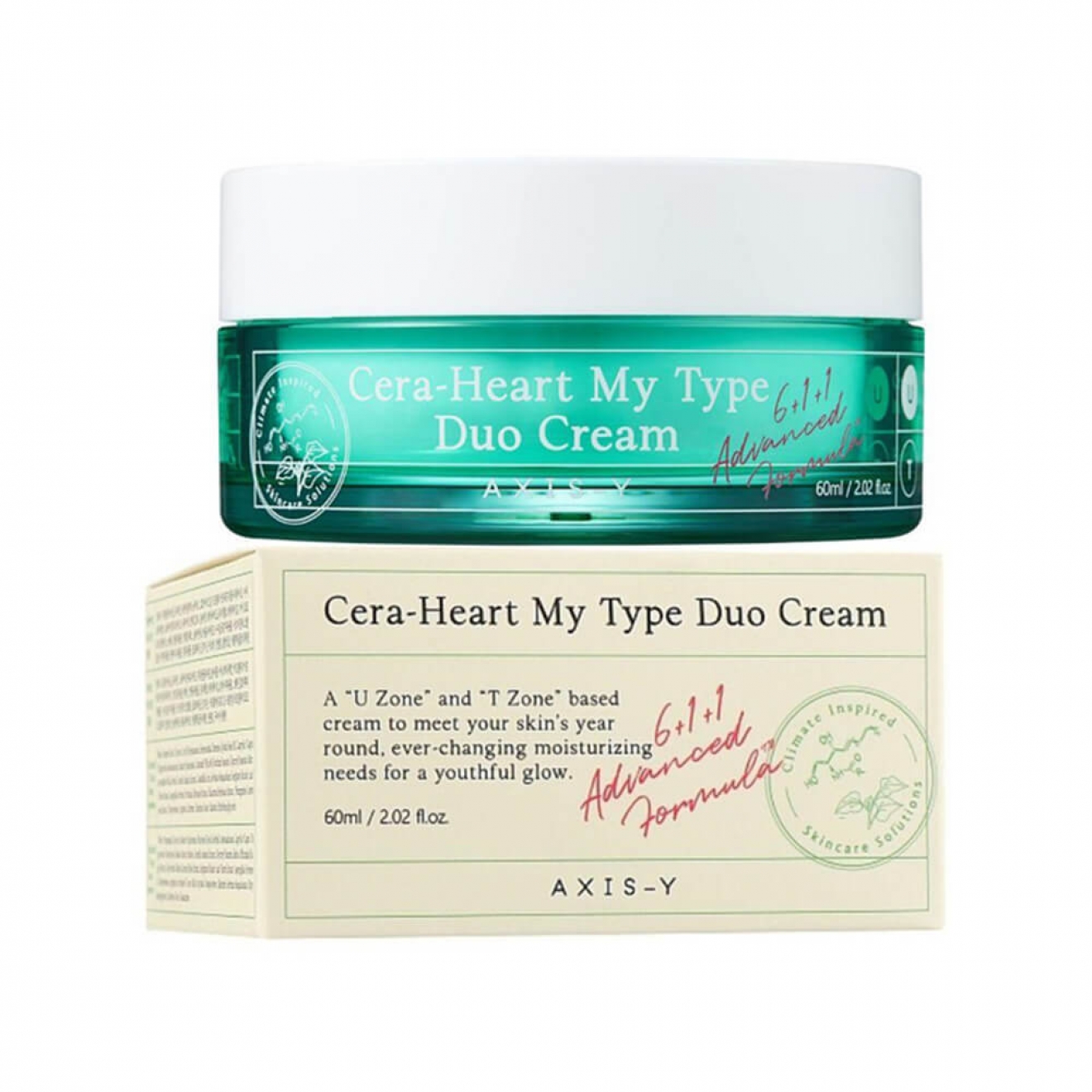 Двойной крем для комбинированной кожи AXIS-Y Cera-Heart My Type Duo Cream, 60 мл