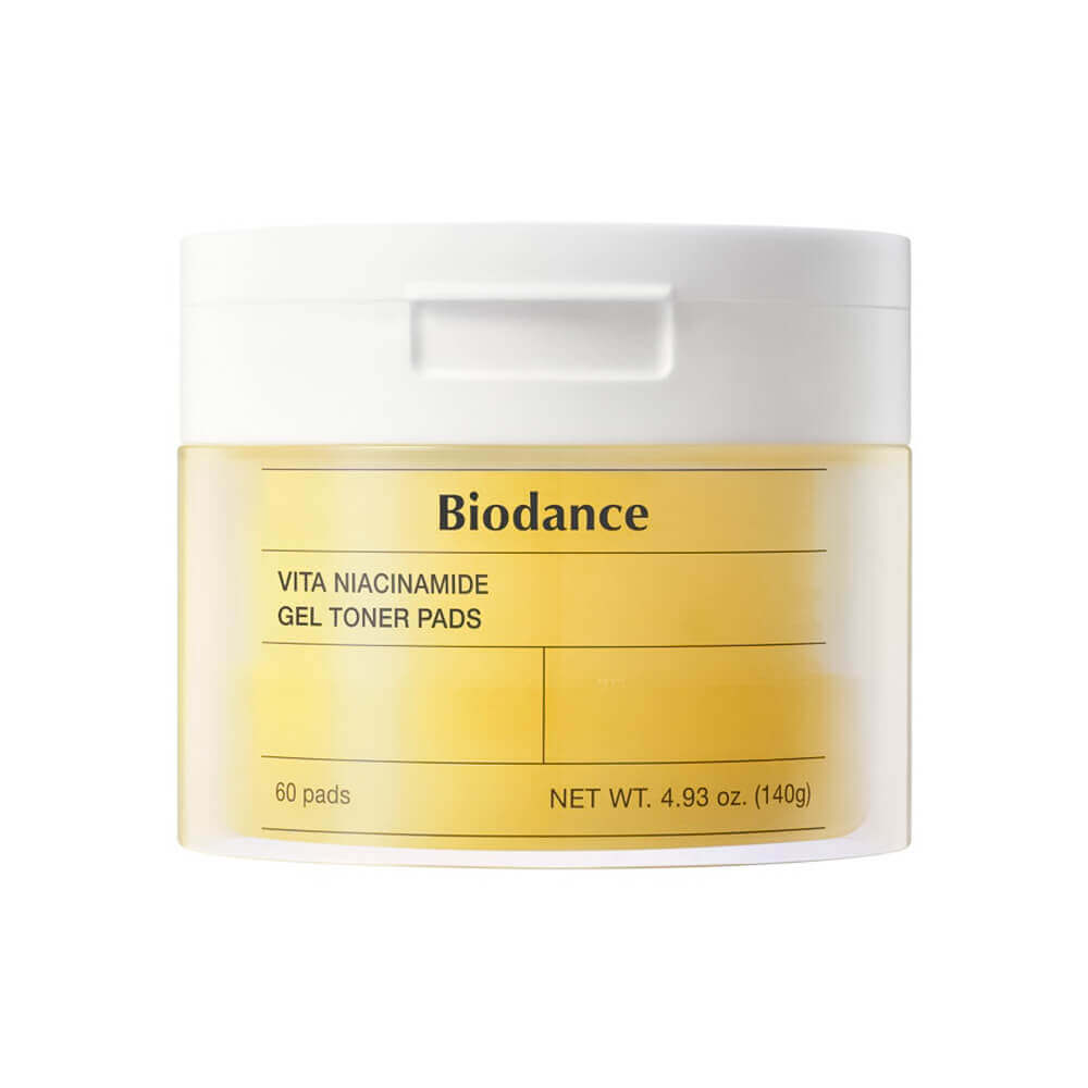 Осветляющие пэды с ниацинамидом для сияния кожи Biodance Vita Niacinamide Gel Toner Pad, 60 шт