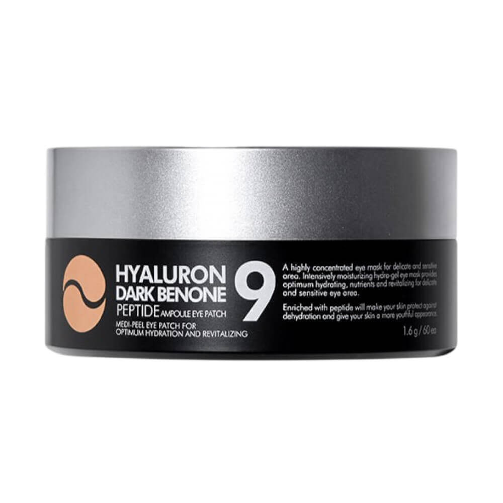 Осветляющие патчи с пептидами MEDIPEEL Hyaluron Dark Benone Peptide 9 Ampoule Eye Patch, 60 шт