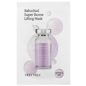 Лифтинг-маска с бакучиолом Vely Vely Bakuchiol Super Biome Lifting Mask, 1 шт