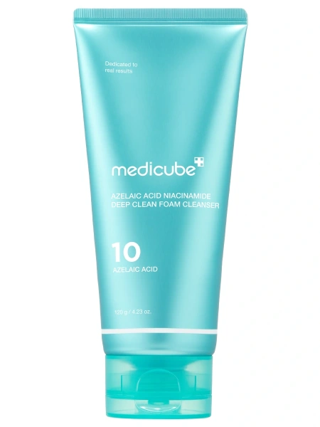 Очищающая пенка с азелаиновой кислотой medicube  Azelaic Acid Niacinamide Deep Clean Foam Cleanser,120 мл